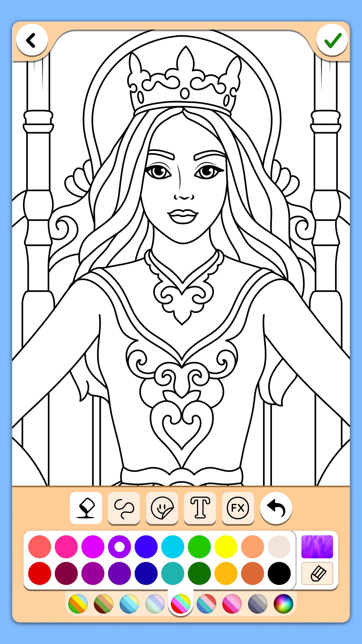 Princess Coloring Game