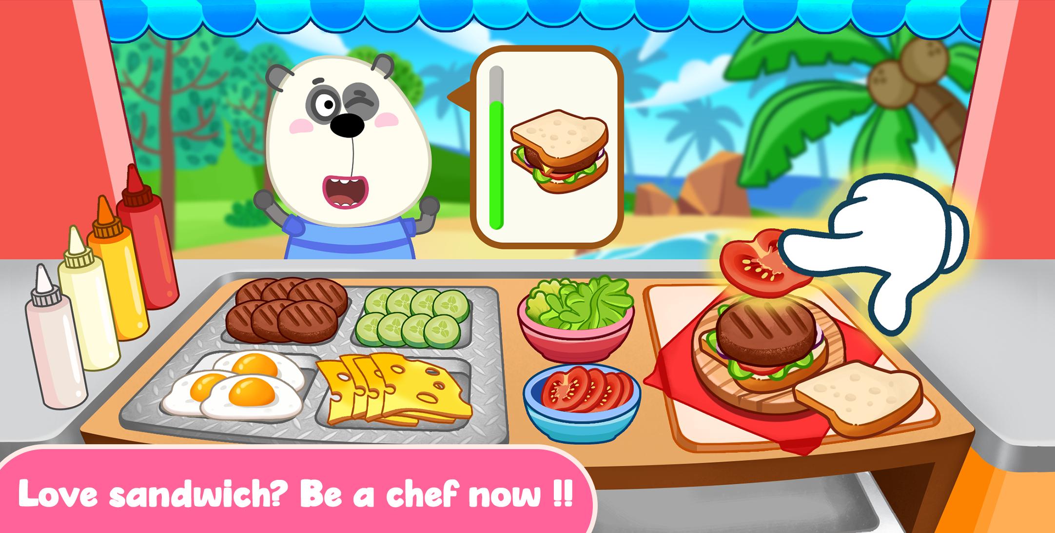 Wolfoo Cooking Game – Sandwich