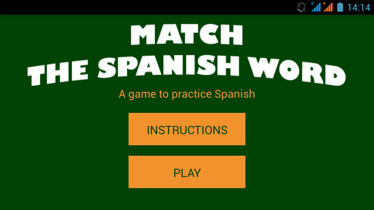 Match the Spanish Word