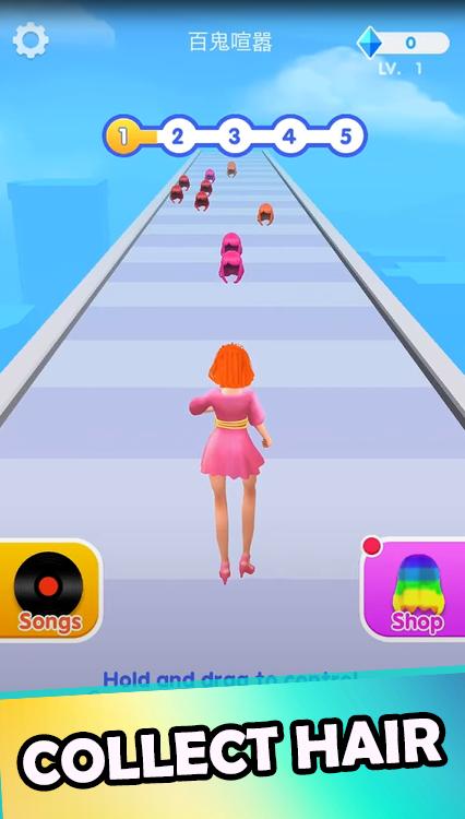 Hair Challenge Dancing Race 3D