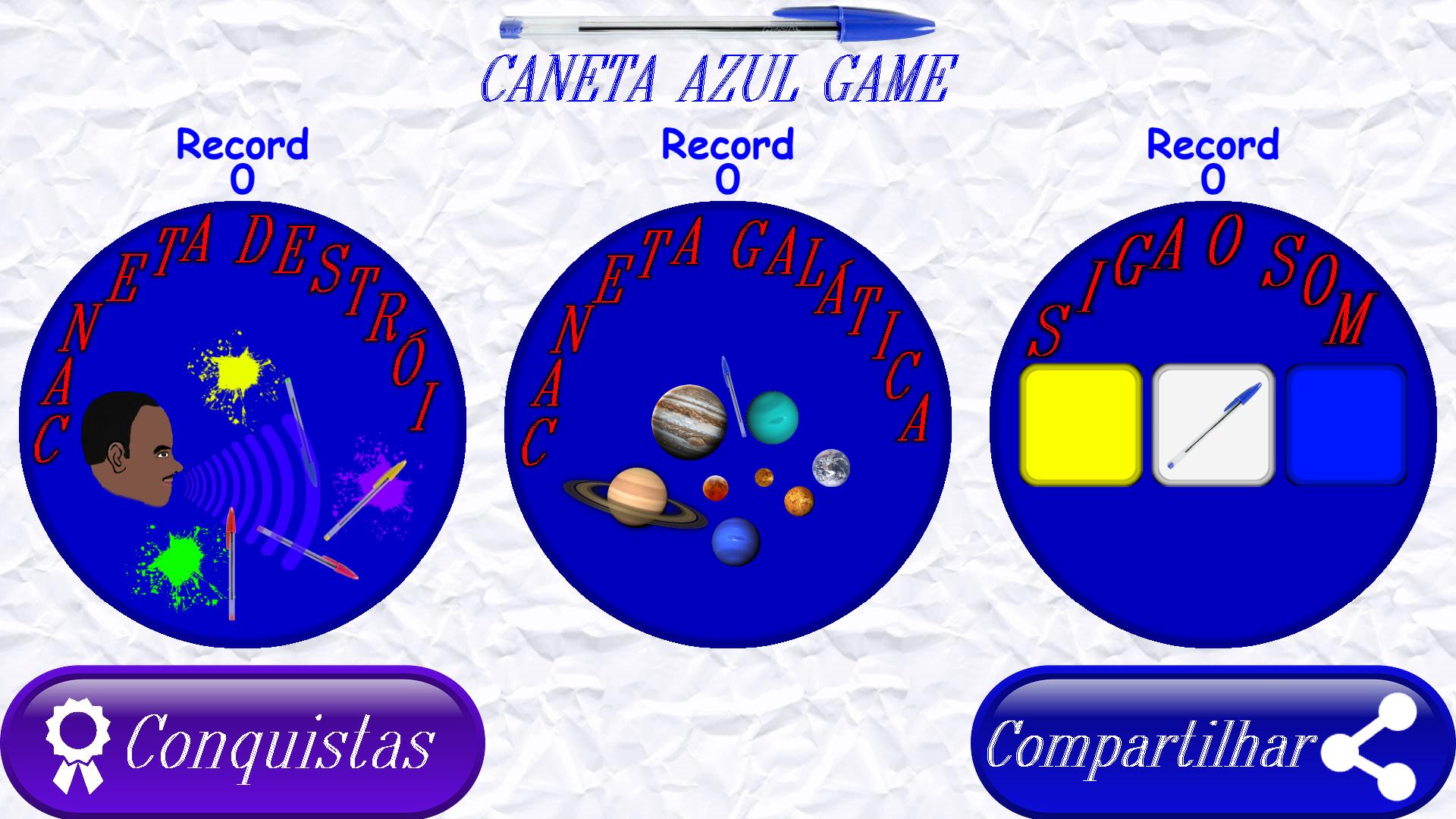 Caneta azul