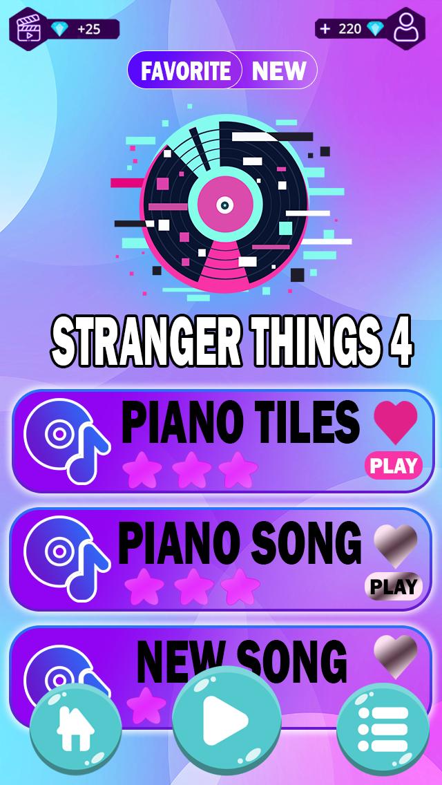 Stranger Things 4 Piano Tiles