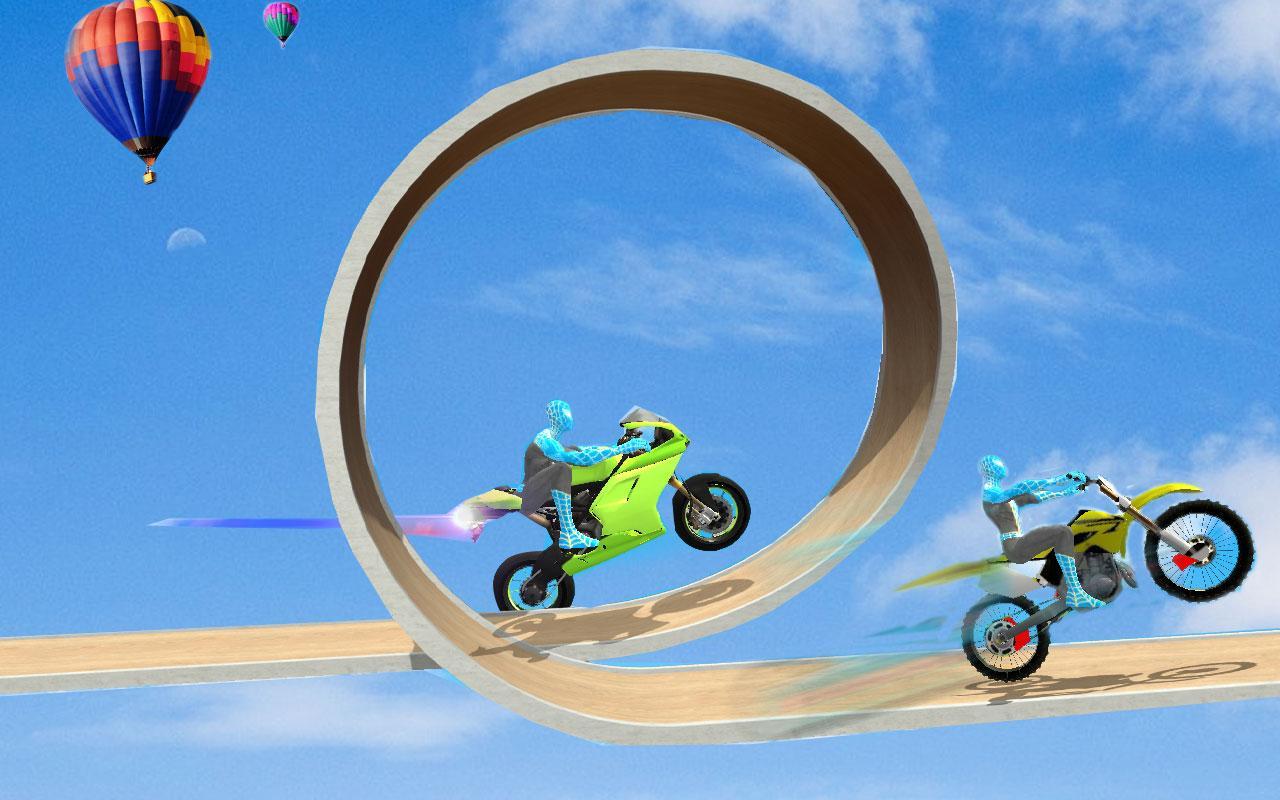 Superhero Bike Tricky Mega Ramp Stunt 21