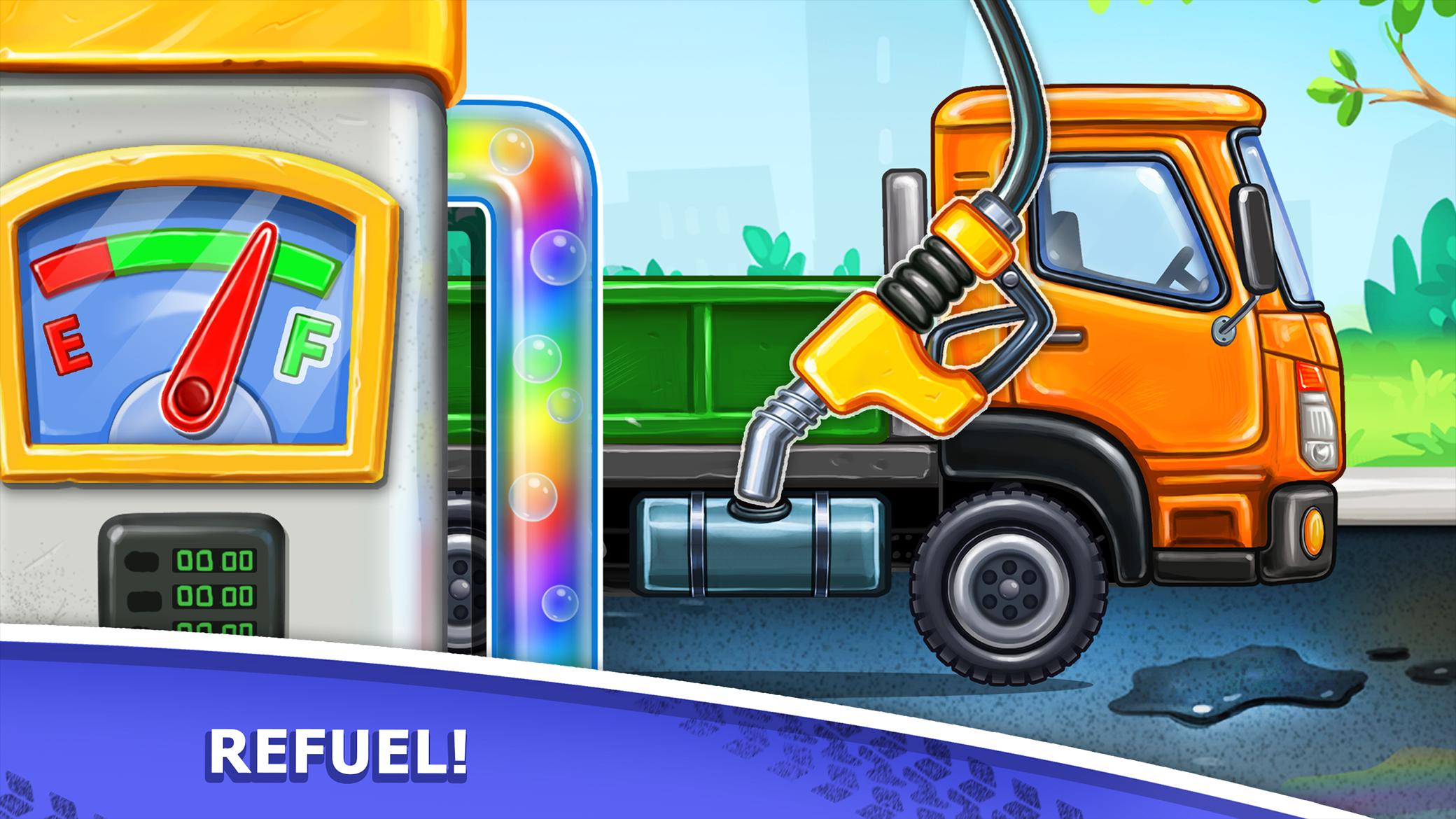 Truck games – build a house