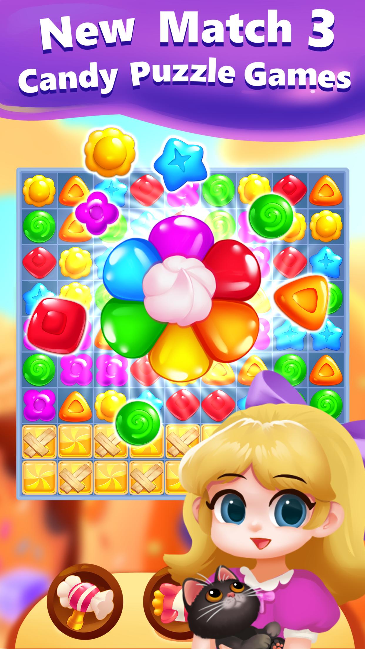 Candy Sweet Bee Puzzle Game