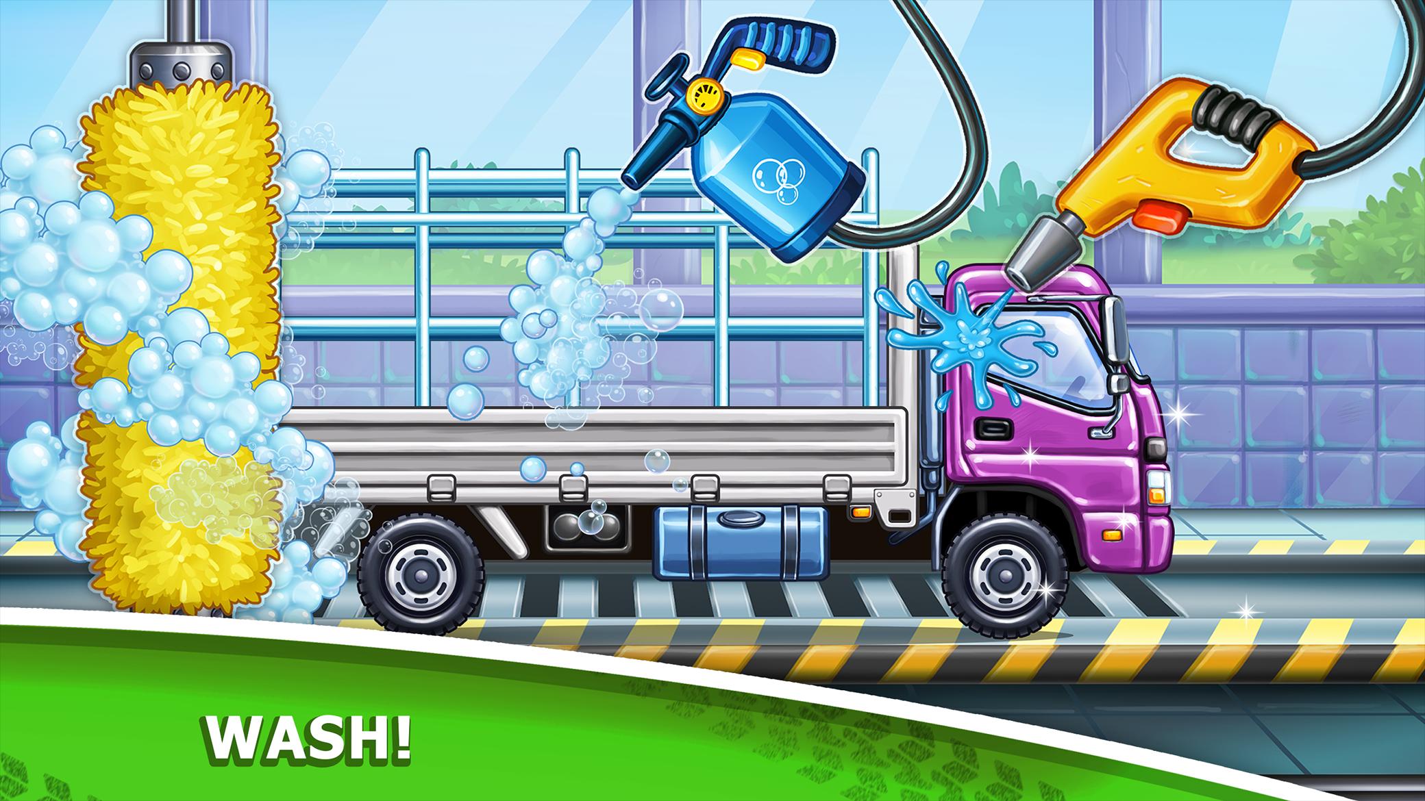 Truck games – build a house