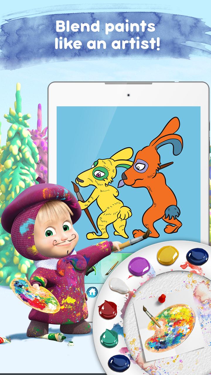 Masha and the Bear: Coloring