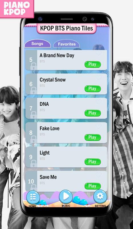 KPOP BTS Piano Magic Tiles
