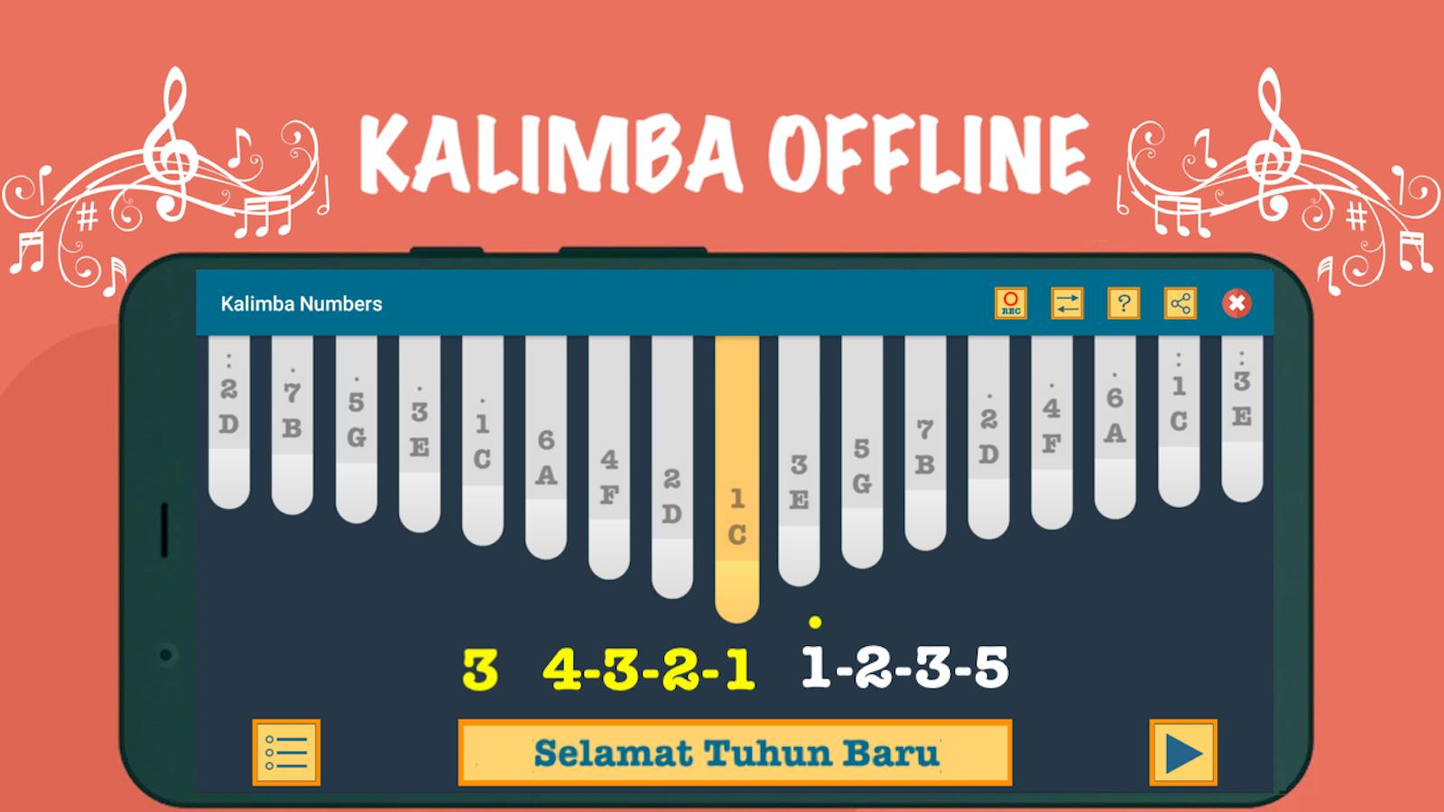 Kalimba App With Songs Numbers