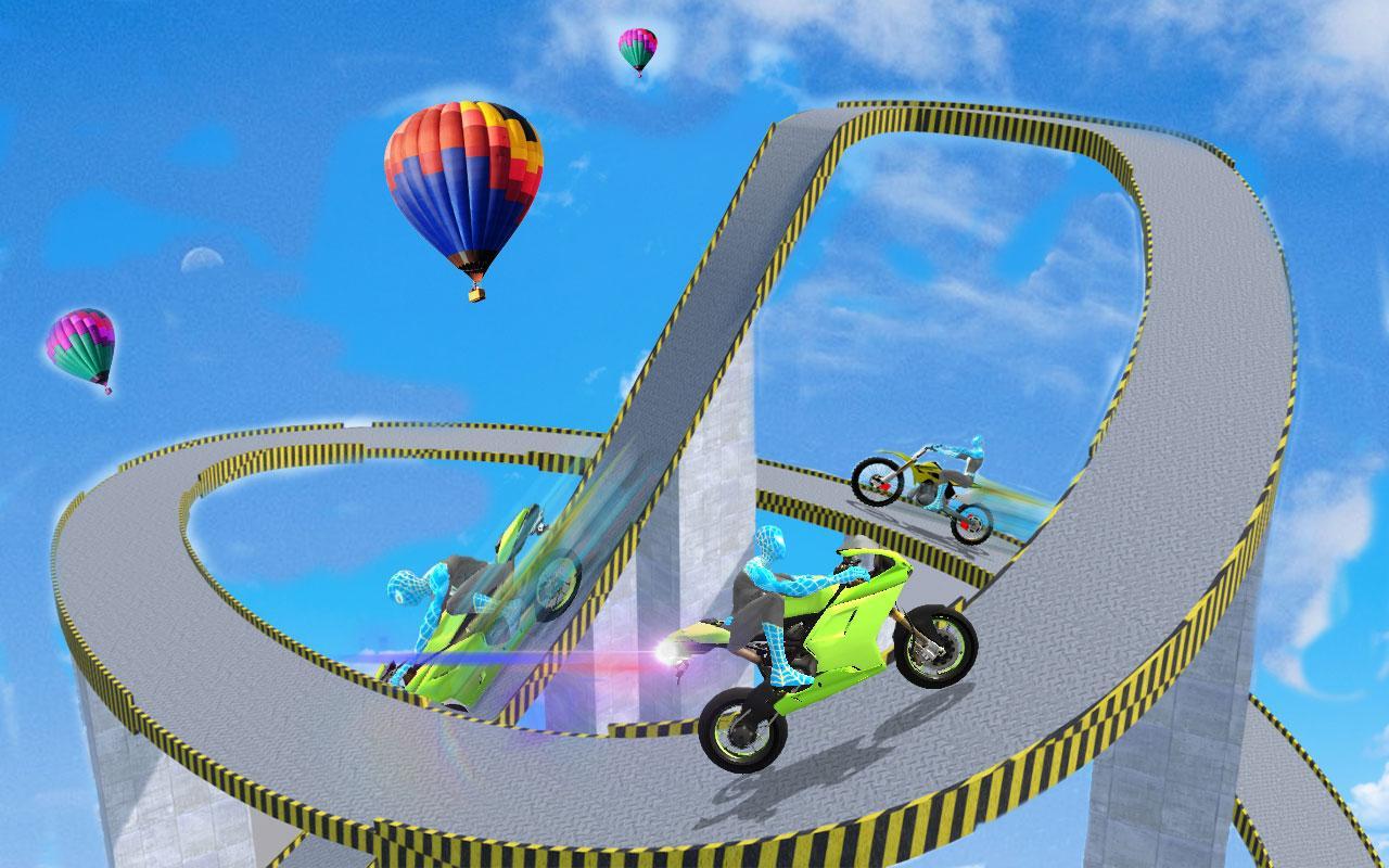 Superhero Bike Tricky Mega Ramp Stunt 21