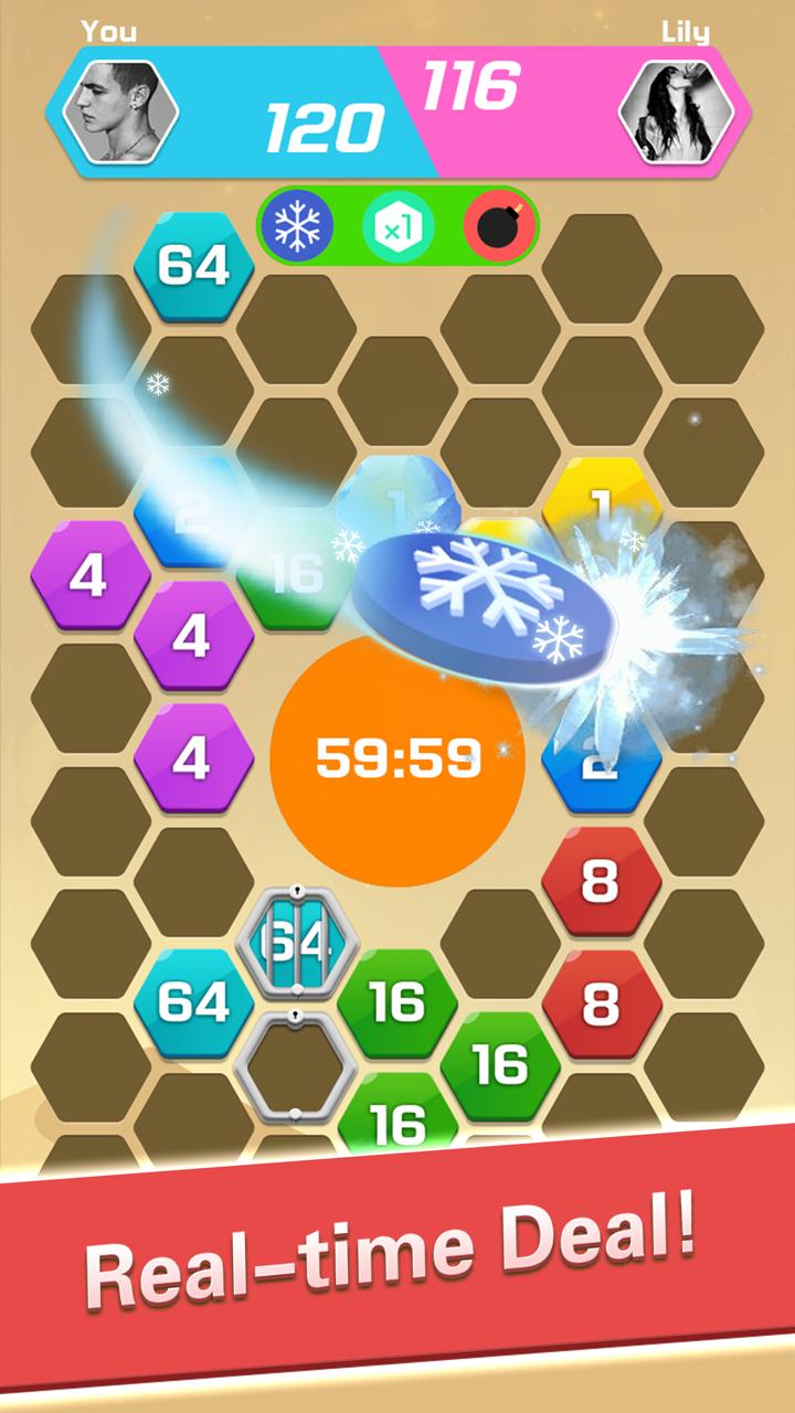 Merge Block Puzzle – 2048 Hexa