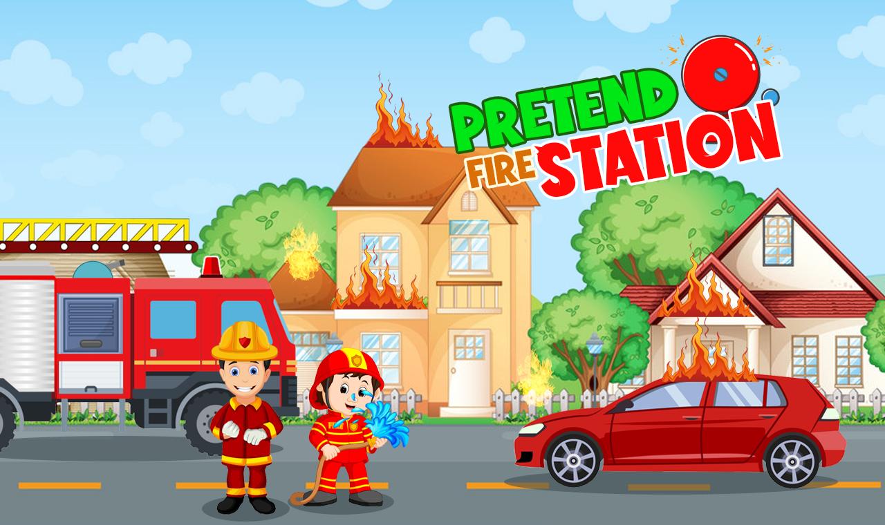 Pretend Play Fire Station Game : Town Firefighter