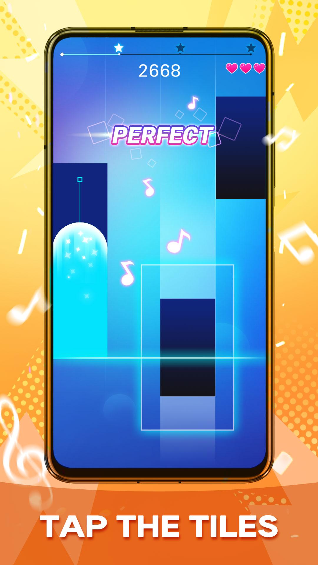 Piano Music Heart: Pop Tiles