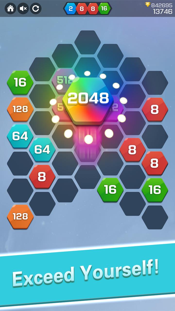 Merge Block Puzzle – 2048 Hexa