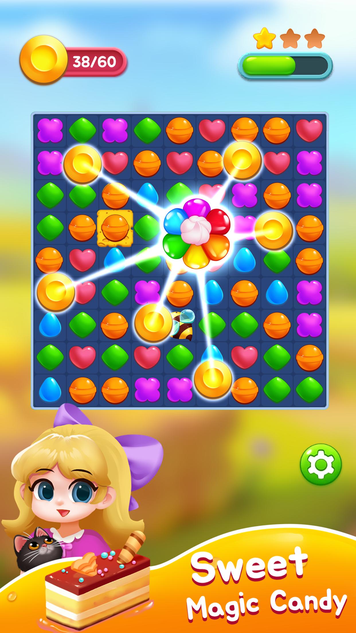 Candy Sweet Bee Puzzle Game