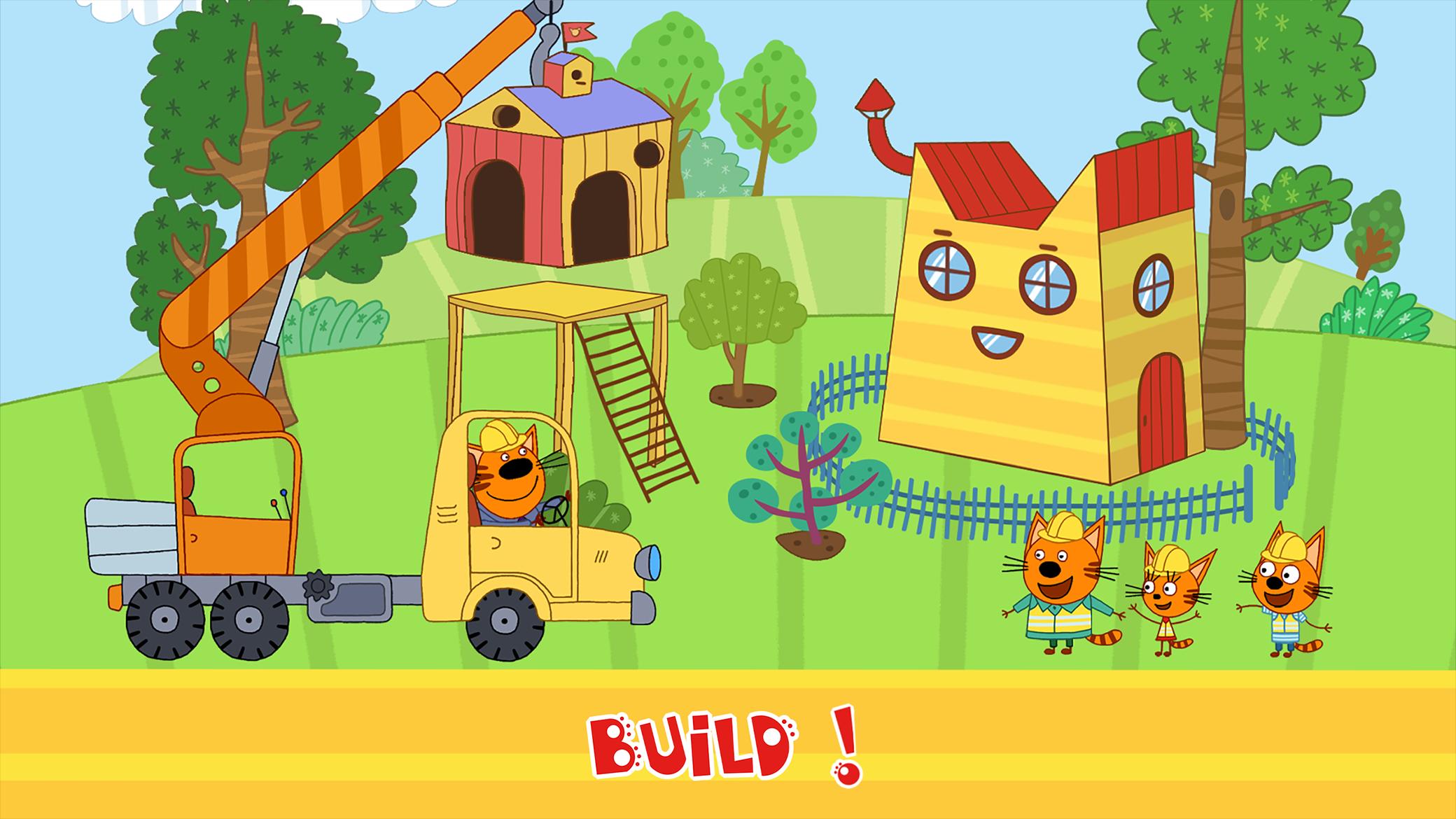 Kid-E-Cats Cars, Build a house