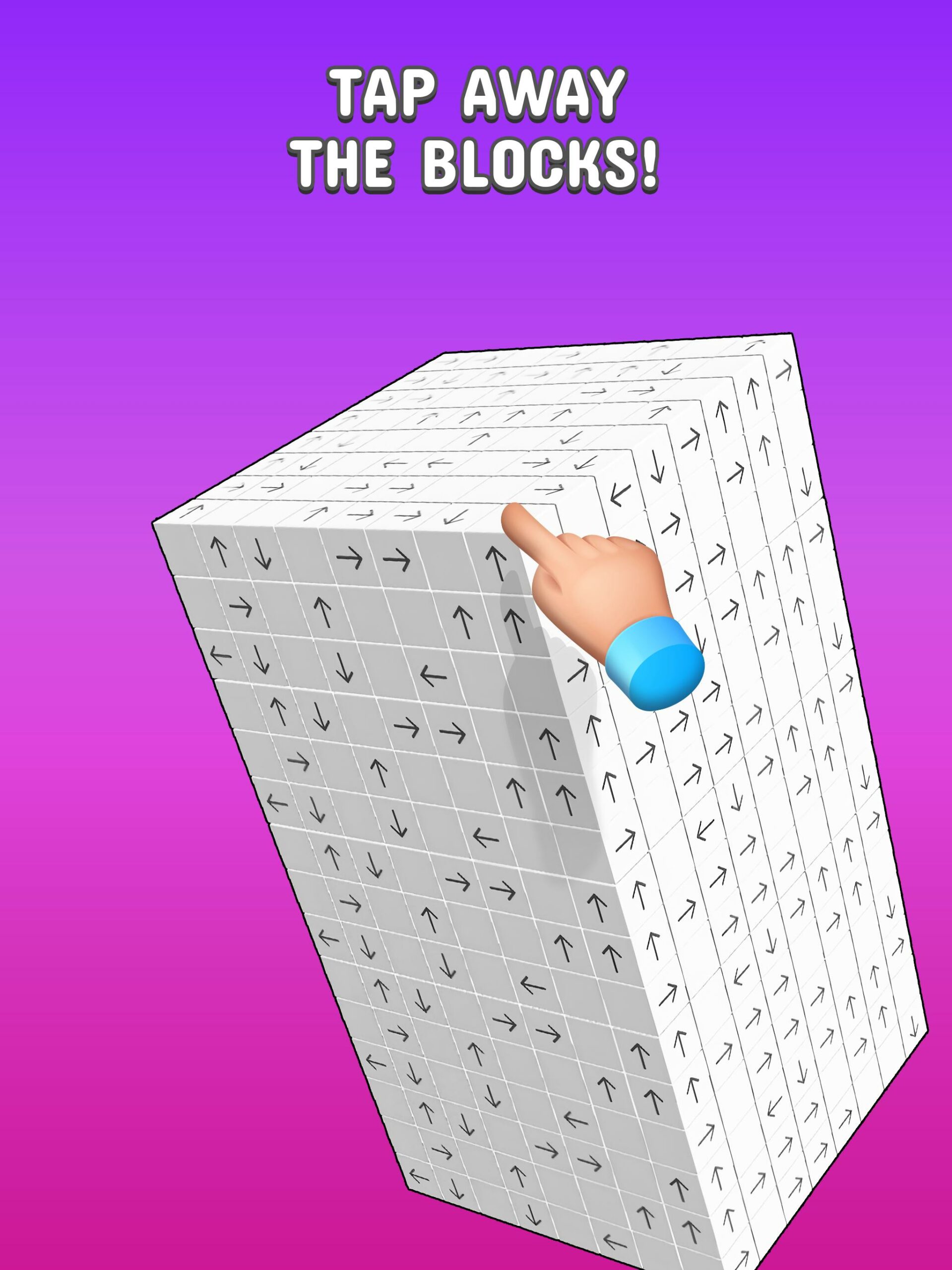 Tap to Unblock 3d Cube Away