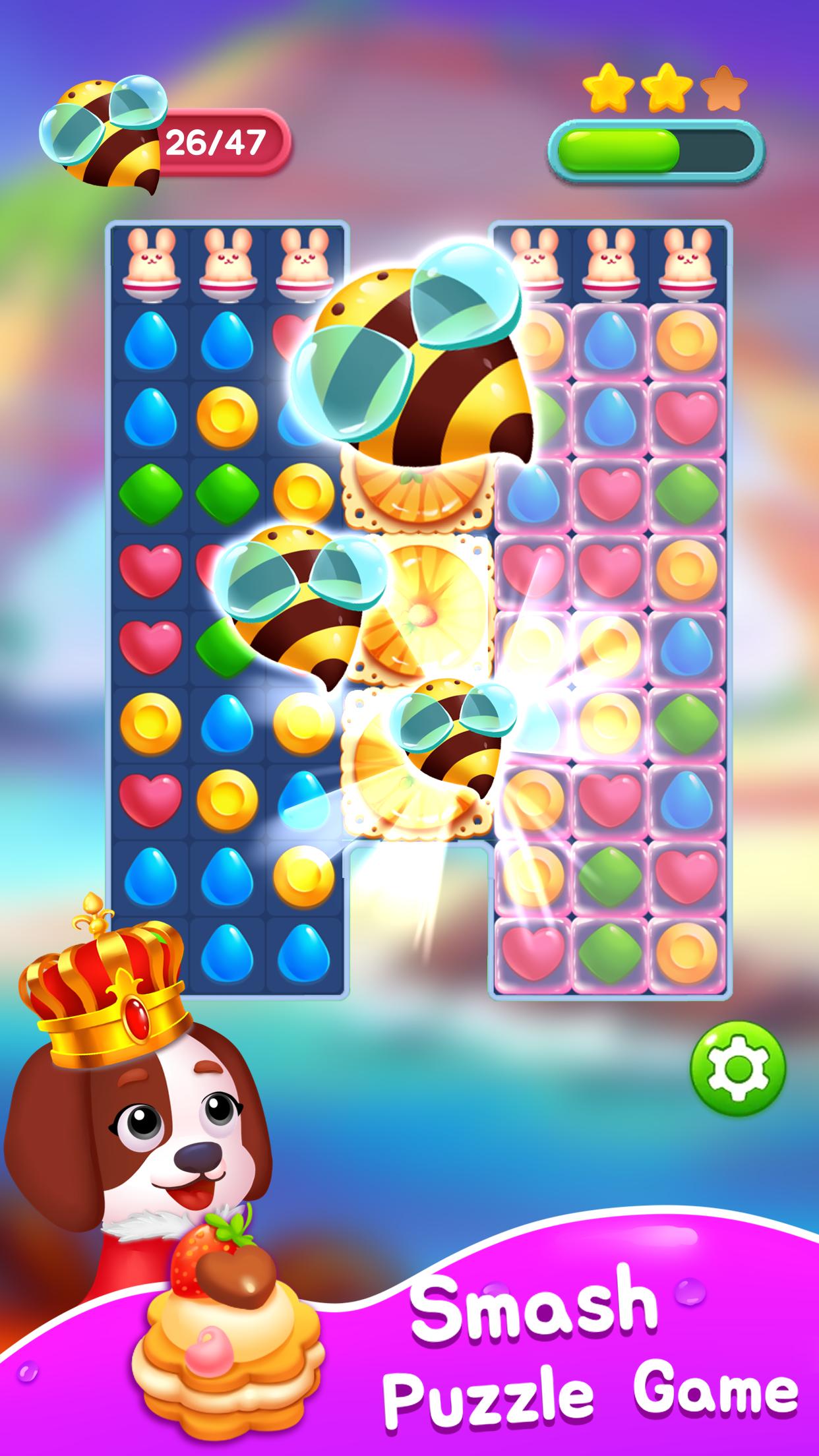 Candy Sweet Bee Puzzle Game