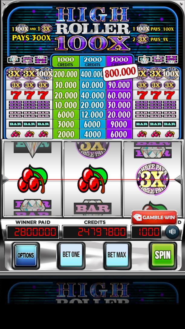 Triple 100x High Roller Slots