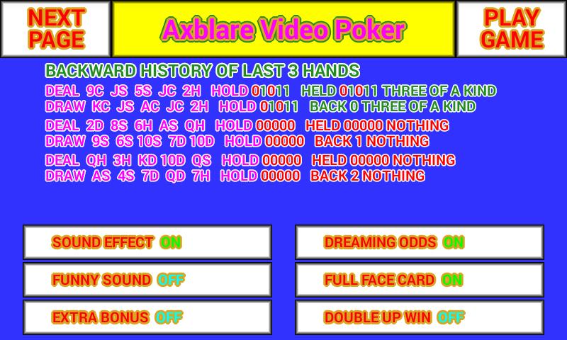 Ax Video Poker