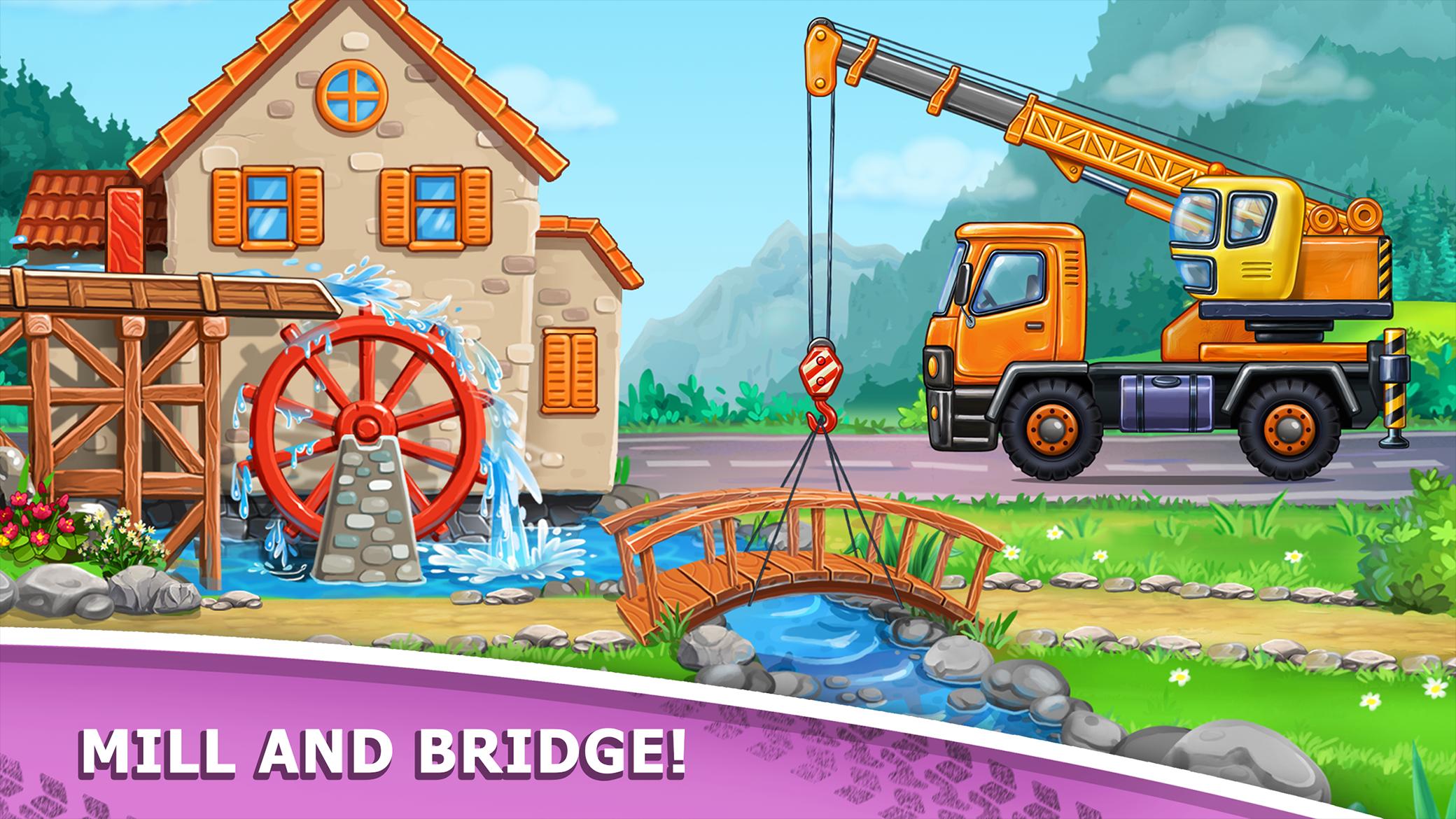 Truck games – build a house