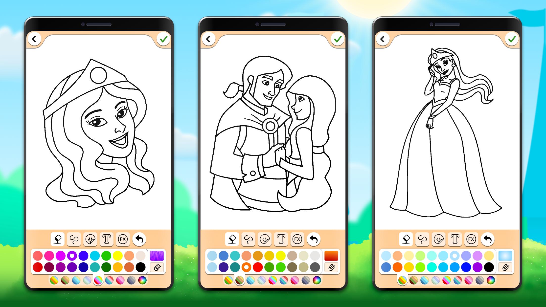 Princess Coloring Game