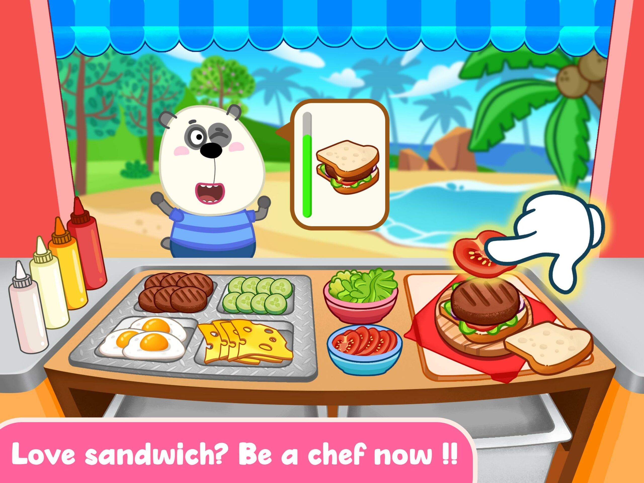 Wolfoo Cooking Game – Sandwich