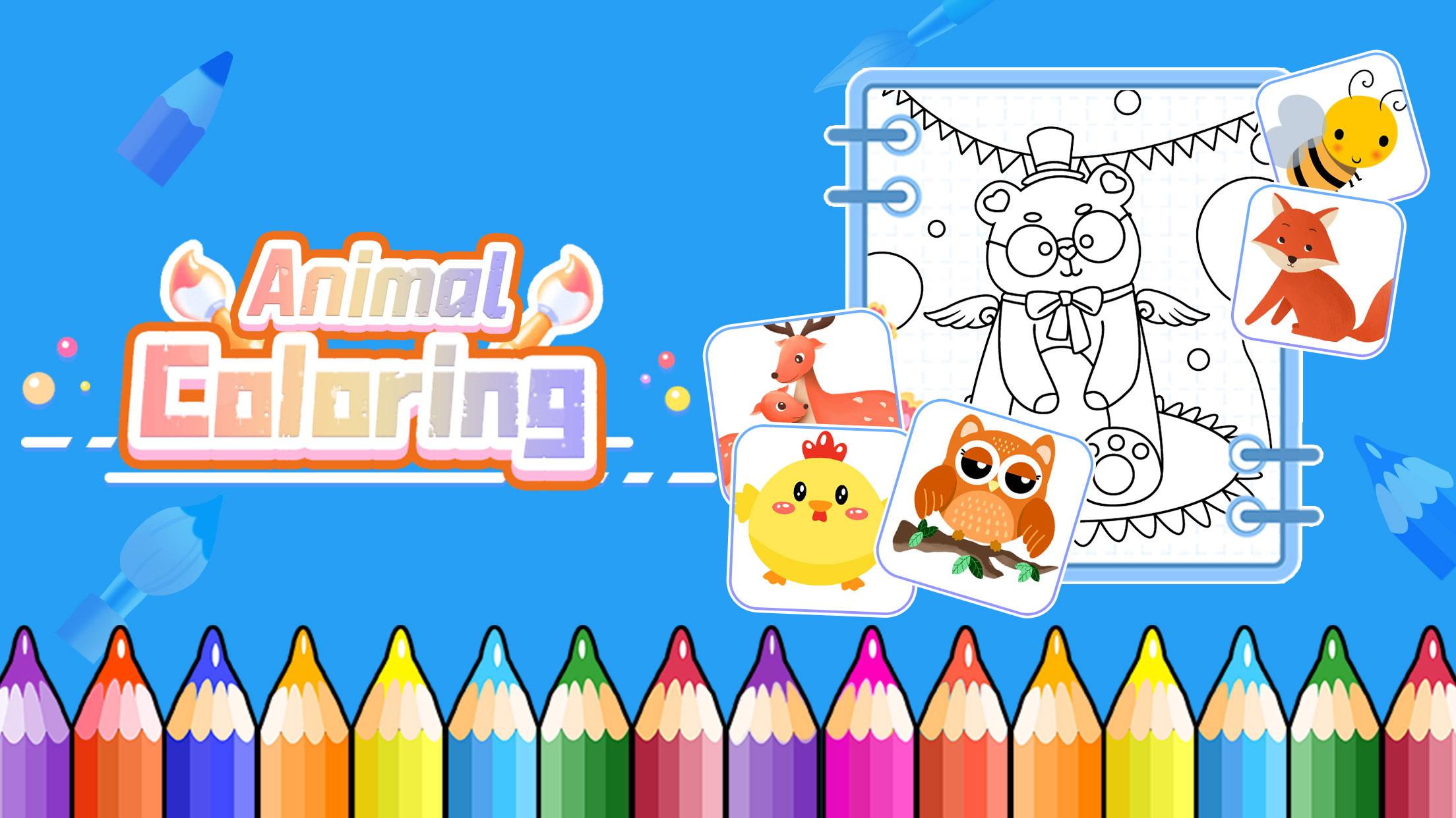 Animal coloring pages games