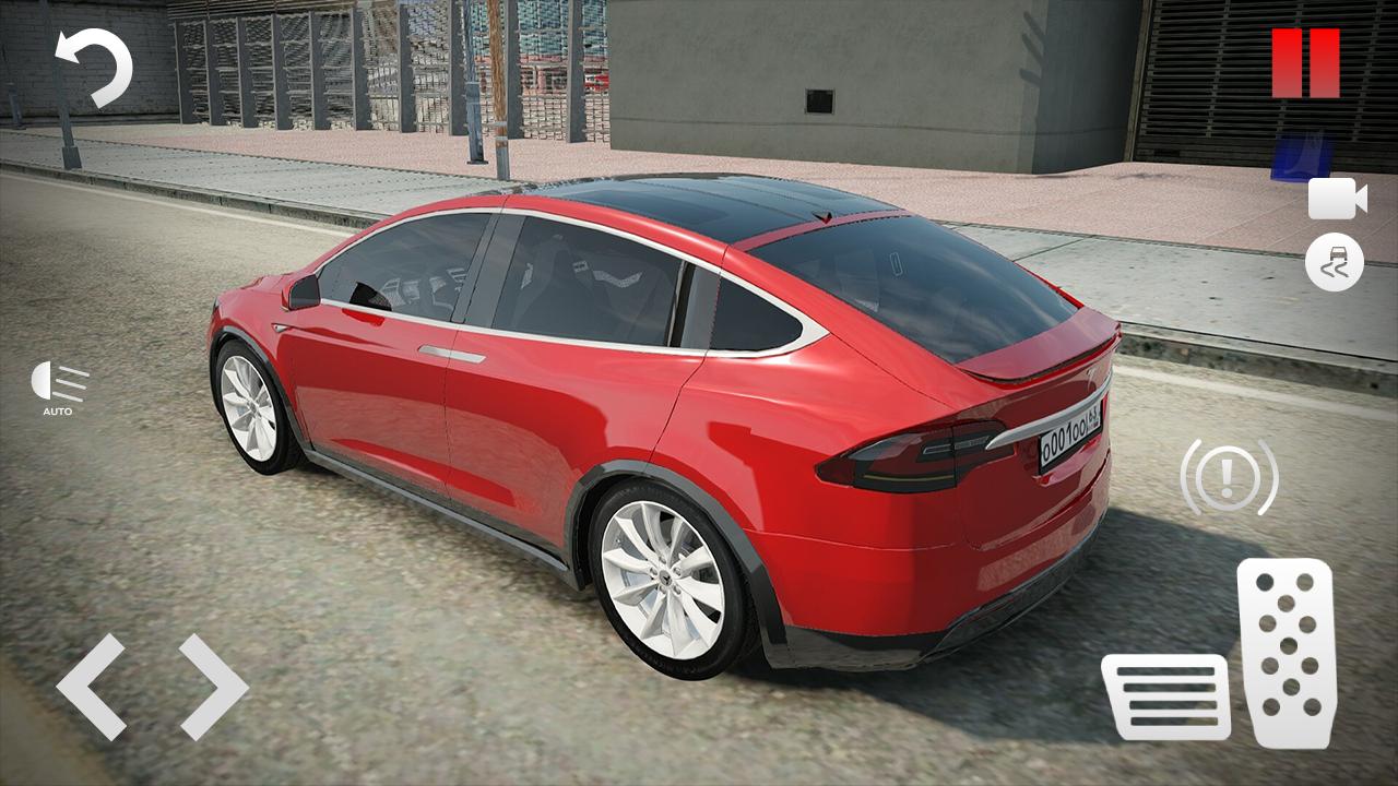 Electric Tesla Model X Driver