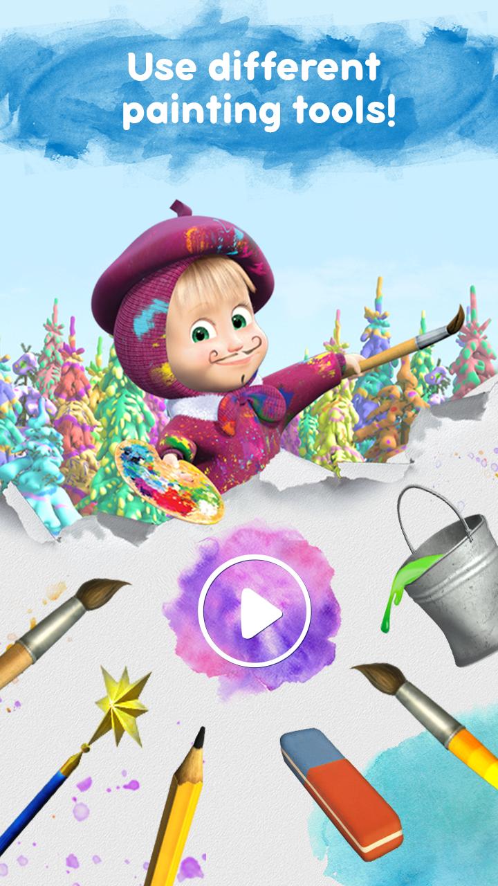 Masha and the Bear: Coloring