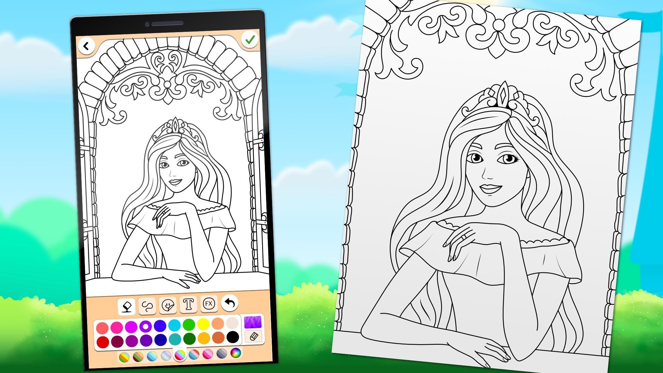 Princess Coloring Game